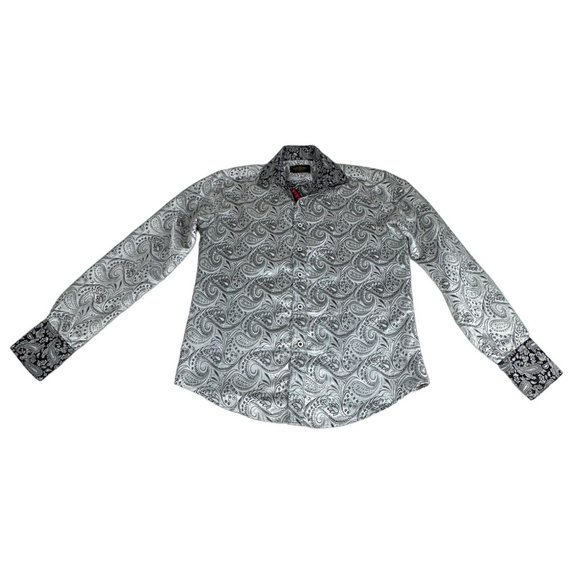 Casual Long-Sleeve Shirt by El General Burgundy 44431 main image 1